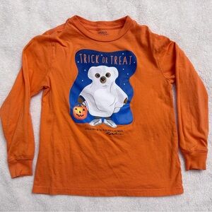 Ralph Lauren Kids Orange Trick or Treat Long Sleeve Shirt